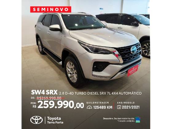 TOYOTA HILUX SW4 2.8 D-4D TURBO DIESEL SRX 7L 4X4 AUTOMÁTICO